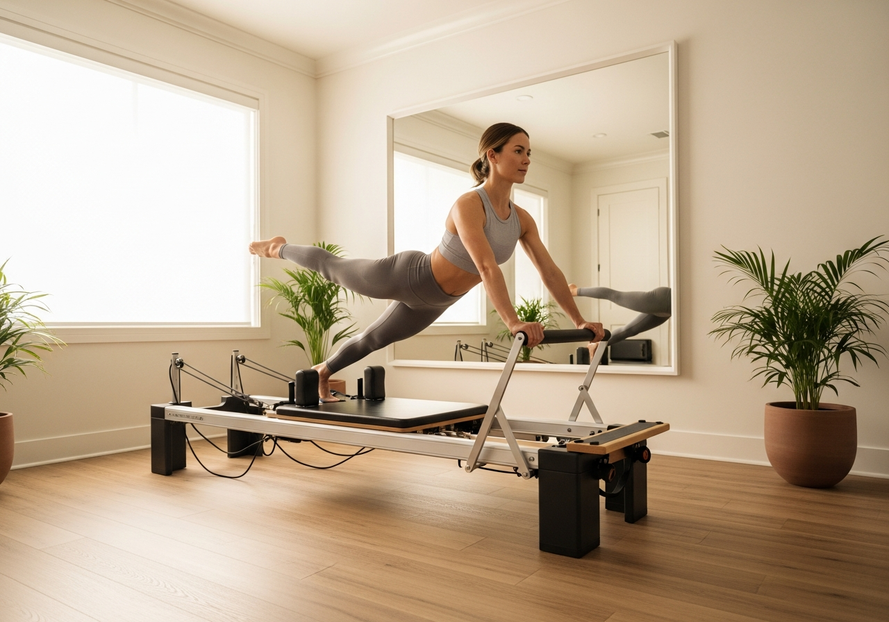 Занятие на реформере дома